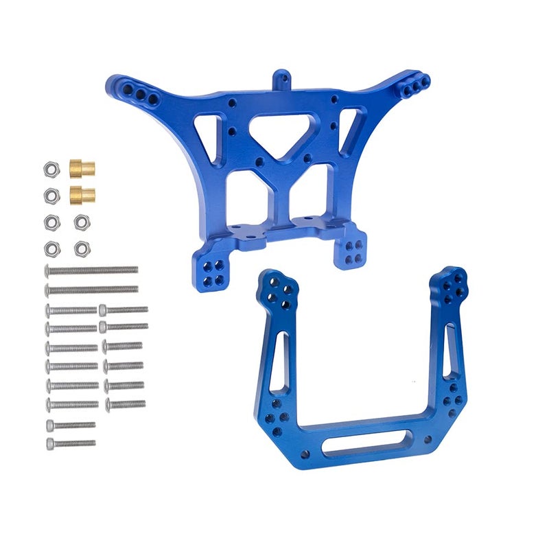 GTHELE Aluminum Front&Rear Shock Tower Set for 1/10 Traxxas Slash 2WD Stampede Rustler VXL RC Car Upgrade Parts Replacement of 3638 3639 - Image 1